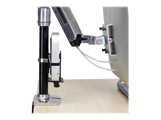 [80-107-200] Ergotron Mini-PC-Montage - unter Tisch montierbar, Pfosten montierbar, an der Wand montierbar, VESA-Halterung montierter