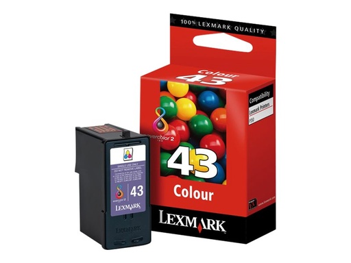 [018YX143E] Lexmark Cartridge No. 43 - Farbe (Cyan, Magenta