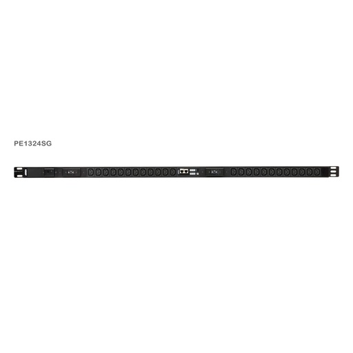 [PE1324SG] ATEN Basis-PDU mit Messfunktion 0U PDU mit Überspannungsschutz - Standard - Messgerät - 0U - Schwarz - LCD - 24 AC-Ausgänge - C13-Koppler