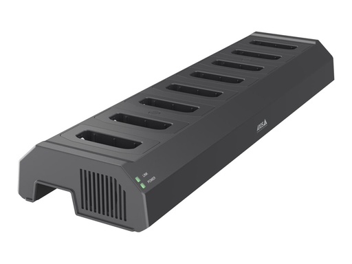 [02646-003] Axis W703 - Station zum Laden und Synchronisieren - 80 Watt - 8 Ausgabeanschlussstellen (Steckverbinder für Bodycam)