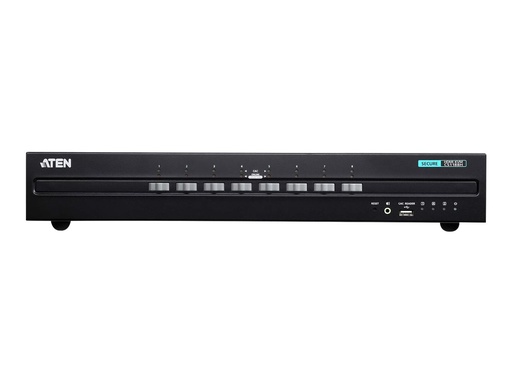 [CS1188H-AT-G] ATEN 8-Port USB HDMI Secure KVM Switch (PSS PP v3.0 konform) - 3840 x 2160 Pixel - 4K Ultra HD - 5,7 W - Schwarz
