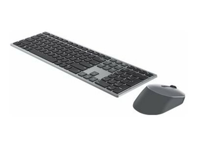 [KM7321WGY-GER] Dell Pro Plus-Tastatur und -Maus – KM7321W - deutsch (QWERTZ) - Volle Größe (100%) - Kabellos - RF Wireless + Bluetooth - QWERTZ - Grau - Titan - Maus enthalten