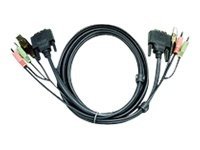 [2L-7D05UD] ATEN 2L-7D05UD - Video- / USB- / Audio-Kabel - USB, mini-phone stereo 3.5 mm, DVI-D (M)