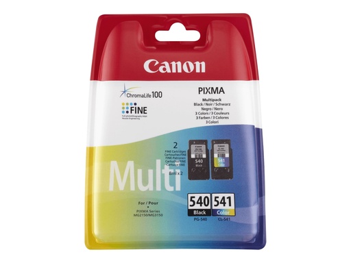 [5225B006] Canon PG-540 / CL-541 Multipack - 2er-Pack - 8 ml - Schwarz, Farbe (Cyan, Magenta, Gelb)