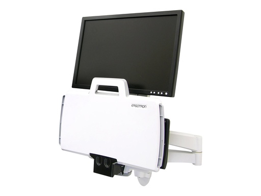 [45-230-216] Ergotron 200 Series - Befestigungskit (Gelenkarm, Tastaturablage mit linker/rechter Mausablage, Barcode-Scanner-Halter) - für LCD-Display / PC-Ausrüstung - Stahl - weiß - Bildschirmgröße: bis zu 61 cm (bis zu 24 Zoll)