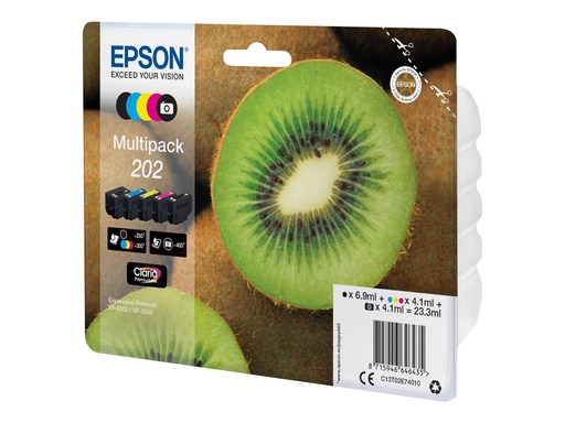 [C13T02E74010] Epson Multipack 202 - 5er-Pack - Schwarz, Gelb