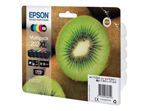 [C13T02G74010] Epson Multipack 202XL - 5er-Pack - mit hoher