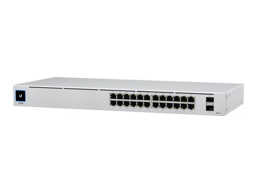 [USW-24-POE] Ubiquiti UniFi 24-Port PoE - Managed - L2/L3 - Gigabit Ethernet (10/100/1000) - Power over Ethernet (PoE) - Rack-Einbau - 1U