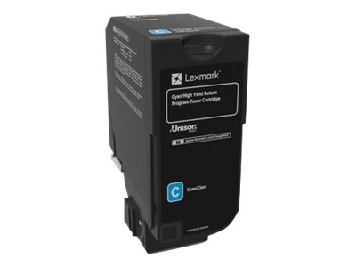[74C2HC0] Lexmark Hohe Ergiebigkeit - Cyan - original