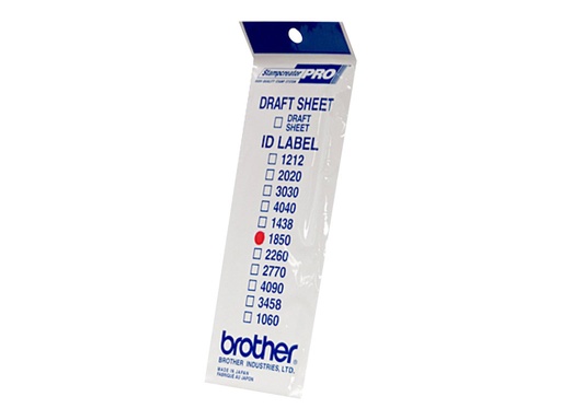 [ID1850] Brother ID1850 - 18 x 50 mm 12 Etikett(en) Stempeletiketten