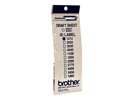 [ID1212] Brother ID1212 - 12 x 12 mm 12 Etikett(en) Stempeletiketten