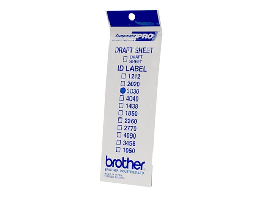 [ID3030] Brother ID3030 - 30 x 30 mm 12 Etikett(en) Stempeletiketten