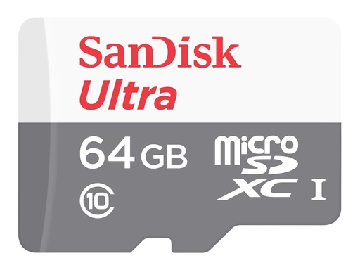 [SDSQUNR-064G-GN6TA] SanDisk Ultra - Flash-Speicherkarte (microSDXC-an-SD-Adapter inbegriffen)