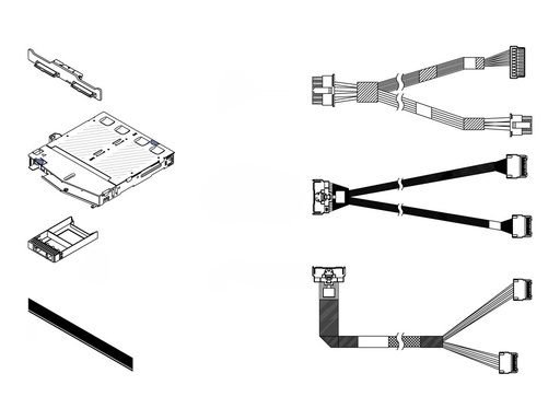[4XH7A83861] Lenovo Server 2 x 2.5" NVMe Backplane-Kit
