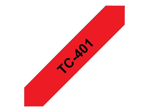 [TC401] Brother Schwarz, Rot - Rolle (1,2 cm x 7,7 m) 1 Stck. Druckerband