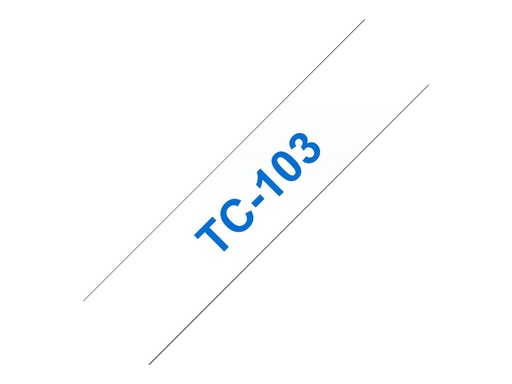 [TC103] Brother TC103 - 12 mm x 7.7 m - blau auf durchsichtig