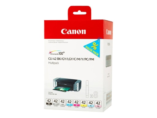 [6384B010] Canon CLI-42 BK/GY/LG/C/M/Y/PC/PM Multipack
