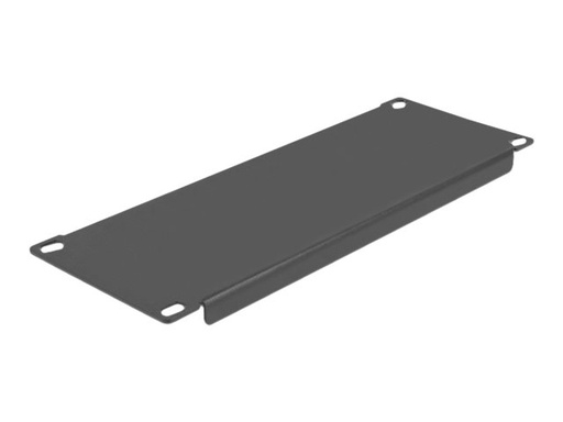 [66661] Delock Rack-Blindabdeckungsplatte - Schwarz - 2U - 25.4 cm (10")