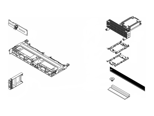 [4XH7A82914] Lenovo Server 8 x 2,5" SAS/SATA Backplane-Kit