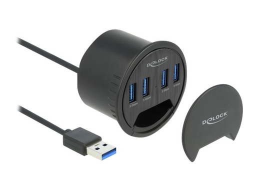 [64153] Delock Hub - 4 x USB 3.2 Gen 1 - für Unterputzmontage