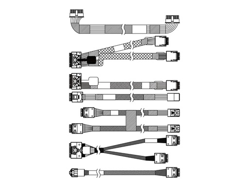 [4X97A86312] Lenovo Speicherkabelkit - für 10 x 2,5" SAS/SATA