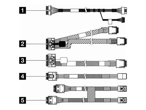 [4X97A87794] Lenovo Speicherkabelkit - für 10 x 2,5" Anybay