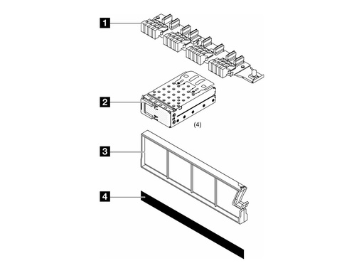 [4XH7A87598] Lenovo Server EDSFF E1.S Gen4 Backplane-Kit