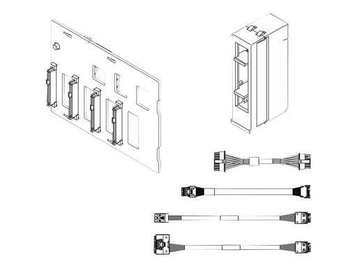 [4XB7A69397] Lenovo SAS/SATA/NVMe Server-Backplane - für