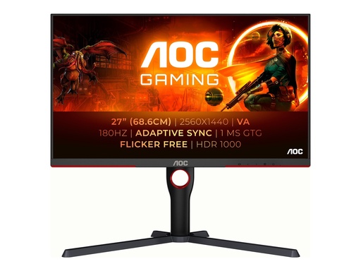 [Q27G3XMN/BK] AOC Gaming Q27G3XMN/BK - LED-Monitor - Gaming - 68.58 cm (27")