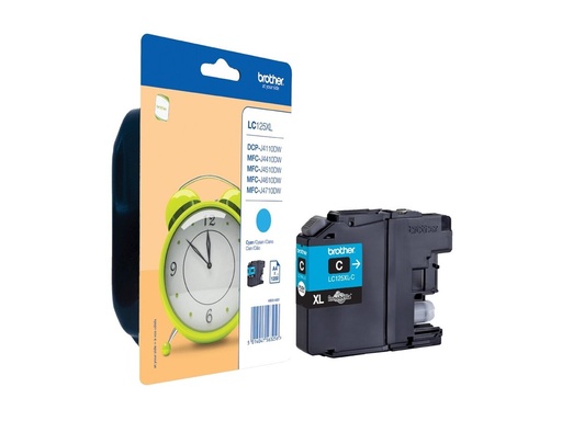 [LC125XLCBP] Brother LC125XLC - Sehr hohe Ergiebigkeit - Cyan