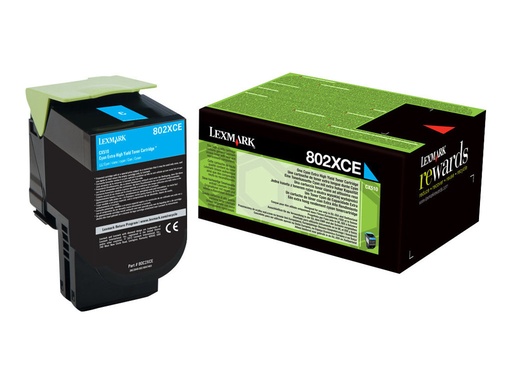 [80C2XCE] Lexmark Cyan - original - Tonerpatrone - für