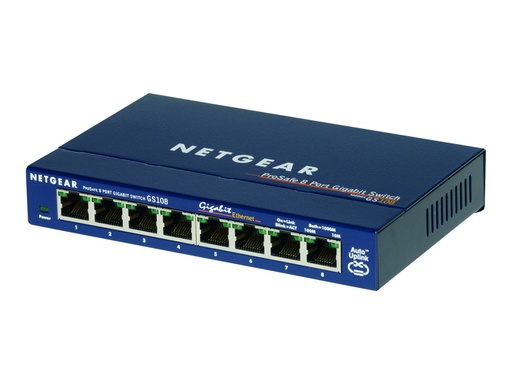 [GS108GE] Netgear GS108 - Switch - 8 x 10/100/1000 - Desktop