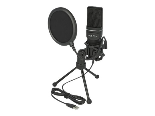 [66331] Delock USB Condenser Microphone Set for Podcasting