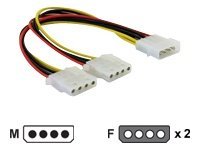 [82100] Delock Netz-Splitter - interne Stromversorgung, 4-polig (M)