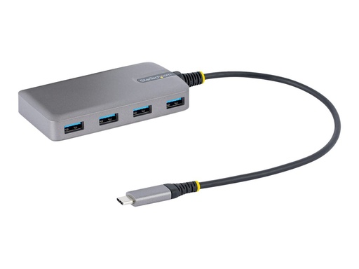 [5G4AB-USB-C-HUB] StarTech.com 4-Port USB-C Hub, USB 3.0 5Gbps, Bus Powered, USB Type-C to 4x USB-A Hub with Optional Auxiliary Power Input, Portable Desktop/Laptop USB Hub with 1ft (30cm)