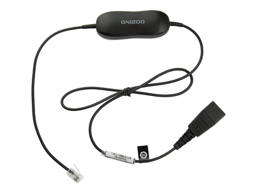 [88001-99] Jabra Smart Cord - Headset-Kabel - Schwarz
