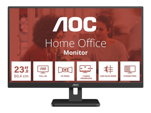 [24E3UM/BK/EUR] AOC Essential-line 24E3UM/BK - LED-Monitor - 60.5 cm (24")