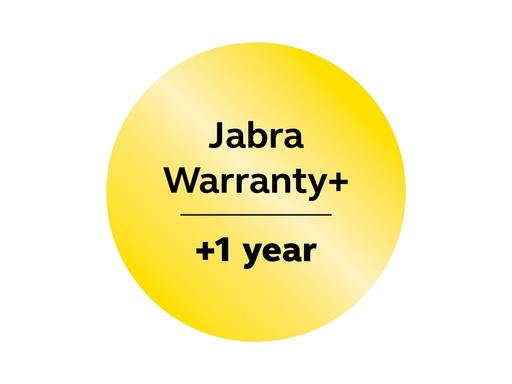 [27X0-39891] Jabra Warranty+ - Serviceerweiterung - erweiterte Garantie - 1 Jahr (ab ursprünglichem Kaufdatum des Geräts)