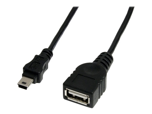 [USBMUSBFM1] StarTech.com 30cm Mini USB 2.0 Kabel - USB A auf Mini B - Bu/St - USB-Kabel - USB (W)