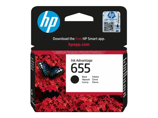 [CZ109AE#BHK] HP 655 - Tintenpatrone Original - Schwarz - 14 ml