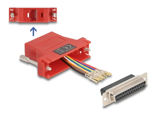 [67118] Delock Assembly Kit - Serieller Adapter - DB-25 (W)