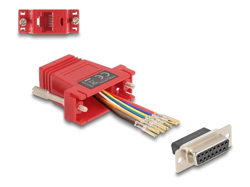 [67112] Delock Serieller Adapter - 15 pin D-Sub (DB-15)