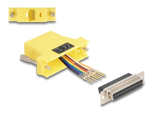 [67119] Delock Serieller Adapter - DB-25 (W) zu RJ-45 (W)