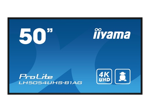 [LH5054UHS-B1AG] Iiyama LH5054UHS-B1AG - 125.7 cm (50") Diagonalklasse LH54 Series LCD-Display mit LED-Hintergrundbeleuchtung - interaktive Digital Signage - mit Integrierter SoC-Mediaplayer - 4K UHD (2160p)