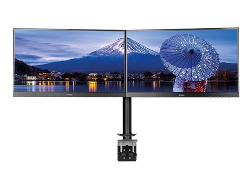 [DS1002C-B1] Iiyama DS1002C-B1 - Befestigungskit - einstellbarer Arm - für 2 Monitore - Schwarz - Bildschirmgröße: 25.4-76.2 cm (10"-30")