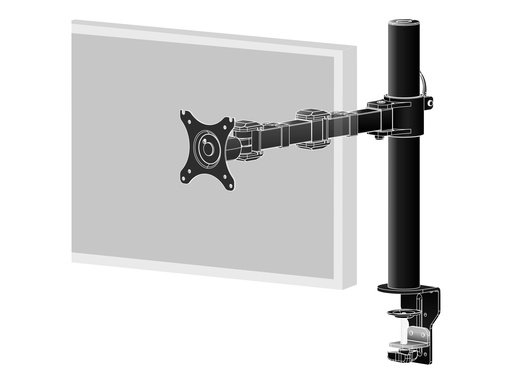 [DS1001C-B1] Iiyama DS1001C-B1 - Befestigungskit - einstellbarer Arm - für Monitor - Schwarz - Bildschirmgröße: 25.4-76.2 cm (10"-30")