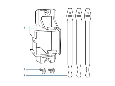 [P1105147-038] Zebra Port-/Kabelschutzkit (Packung mit 5)
