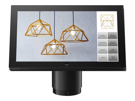 [5T8H6EA] HP Engage One Pro - All-in-One (Komplettlösung) - 1 x Pentium Gold G6400E / 3.8 GHz - RAM 8 GB - SSD 256 GB - NVMe, TLC - UHD Graphics 610 - 1GbE, NFC - WLAN: NFC, Bluetooth 5.0, 802.11a/b/g/n/ac/ax - Win 10 IoT Enterprise - Monitor: LED 39.6 cm (15.6")