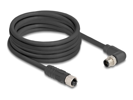 [80531] Delock Sensorkabel - M12 (4-polig) (M) rechtwinklig zu M12 (4-polig)