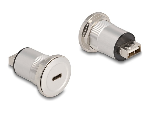 [88193] Delock USB-Adapter - USB-C (W) Paneel montierbar zu USB (W)